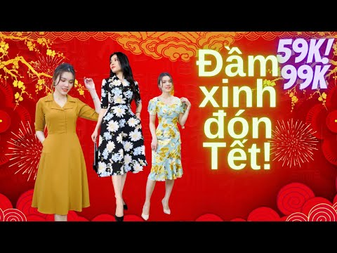 RẺ bất ngờ 😱!! Tổng Hợp 20 Kiểu Đầm Dự Tiệc, Dạo Phố Cực Xinh Đón Xuân Thời Trang Trung Niên 2021