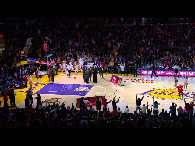 Lucky Fan Scores Half-Court Shot At Lakers Game For $95,000 - Video