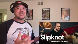 Does Eloy Casagrande Deliver For Slipknot ? The Heretic Anthem (Drum Cover) Reaction