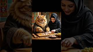 Fat Ginger Cat Cooking Food