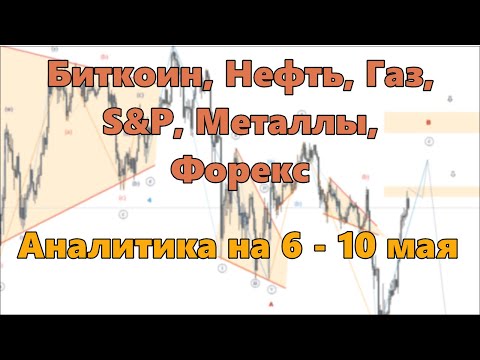 Биткоин, Нефть, Газ, S&P, Металлы, Форекс. Аналитика на 6 - 10 мая
