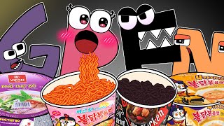Convenience Store Food Mukbang Vs Rainbow Friends & Alphabet Lore Complete Edition 5 Asmr