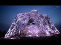 神戸市の自然体感展望台「六甲枝垂れ」ライトアップ
