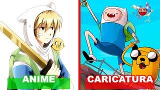 10 Caricaturas Extraordinarias si Fueran Anime