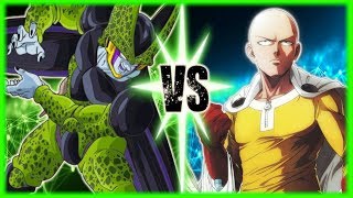 Perfect Cell Vs Saitama (One Punch Man)