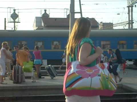 Train departing from Simferopol