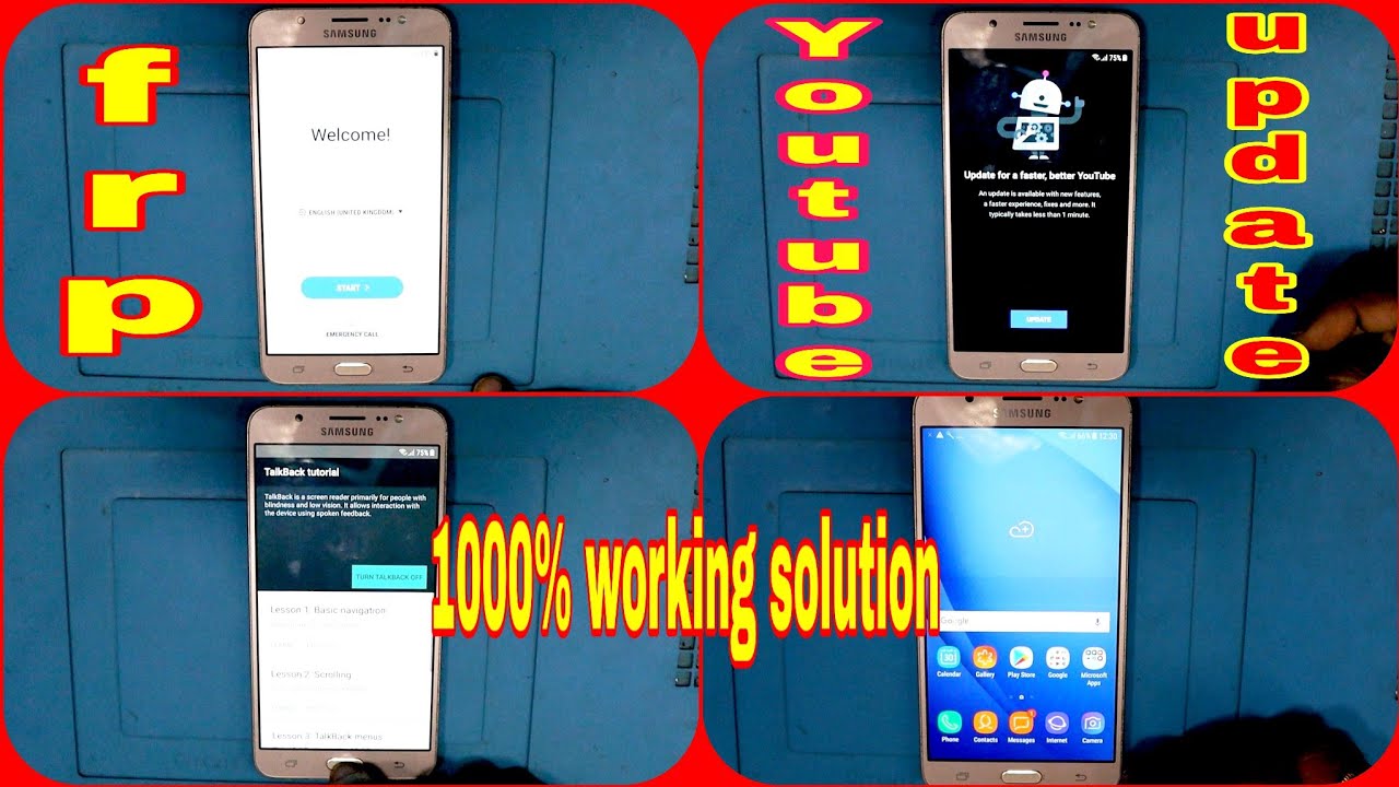 Samsung j7 2016 frp bypass YouTube update/Samsung on8 Samsung j7 2016 frp bypass YouTube update/Samsung on8
