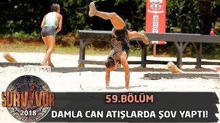 Damla Can atışlarda şov yaptı! | 59. Bölüm | Survivor 2018