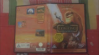 Opening & Closing To The Lion King Walt Disney Home Entertainment Dvd United Kingdom 2003 Rul