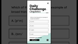 Linguistics Quiz Challenge - Difference Between Broader Transcription And Narrow Transcription