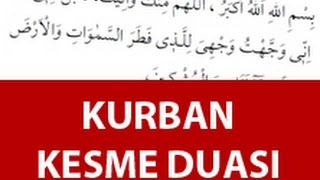 Kurban Kesilirken Okunacak Dua (Kurban Kesme Duası), Eid al adha dua