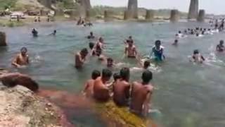 Desi Open Bath In River