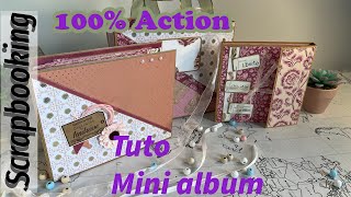 Scrapbooking, Voici Le Tuto Du Mini Album 100% Action, 3 Projet Pour Un Bloc 1530