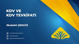 Kdv Ve Kdv Tevkifatı