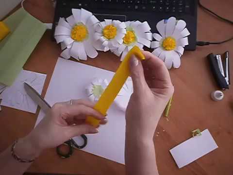 Костюм ромашки из бумаги