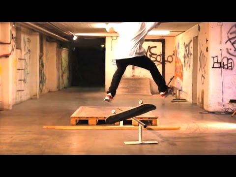 Halfcab Heelflip Boardslide to Nose Manual Nollie BS Heel Out!! - WTF!?!! - Fabian Doerig