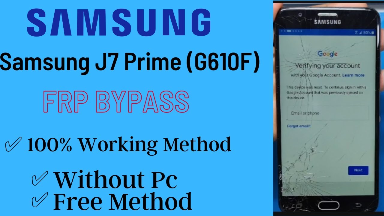 Samsung Galaxy J7 Prime (G610F) frp bypass | How to Samsung Galaxy J7 Prime (G610F) frp bypass | How to