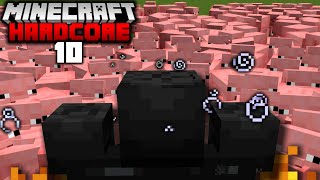 100 PIGS vs WITHER... in Hardcore Minecraft (#10)