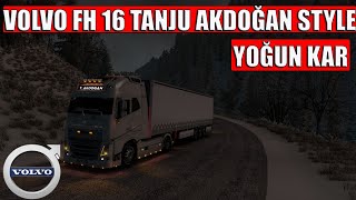 Ets 2 Volvo Fh16 540 V3.0 Tanju Akdoğan Style Yoğun Kar Eşli̇ği̇nde Zorlu Sefer.