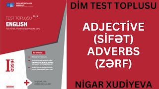 ADJECTİVE AND ADVERBS (SİFƏT VƏ ZƏRF) | TEST TOPLUSU | İNGİLİS DİLİ  | NİGAR XUD