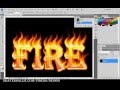 Fire and flame font text design tutorial in adobe photoshop cs4
