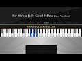 For He's a Jolly Good Fellow [Easy Piano Tutorial]