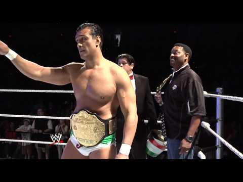 Alberto Del Rio presents Texas A&M football coach Kevin Sumlin with a World Heavyweight Championship Alberto Del Rio presents Texas A&M football coach Kevin Sumlin with a World Heavyweight Championship