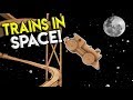 BIGGEST TRAIN DROP EVER & GOING TO SPACE?!?! - Tracks- The Train Set Game Gameplay- Stunts & Crashes thumbnail