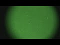 Two beautiful ufos flying together night vision November 10, 2009 8:27p.m near D/FW airport