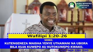Mwl. Samwel Mkumbo Kutengeneza Maisha Yenye Uthamani Na Ubora