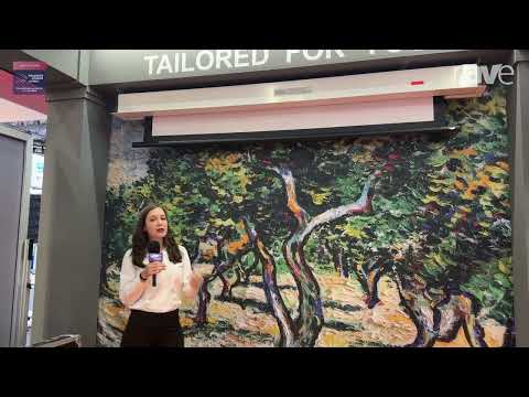 ISE 2025: Screenint Presents GIOTTO TENSIONED In-Ceiling Motorized Screen With Tension System