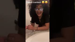 Aya Tanjali Twerking Bending It Over In Pajamas