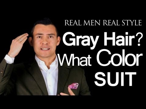 0 What Color Suit Should A Man Wear If He Has Gray   Light Colored   White   Hair | Mens Style Advice