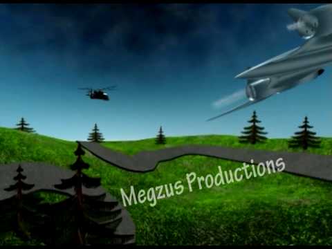 3D Animation Fight Scene Apache Helicopter VS SR71 Xmen Fighrer Jet 