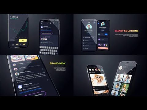 App iPhone 12 Mockup Promo ★ After Effects Template ★ AE Templates