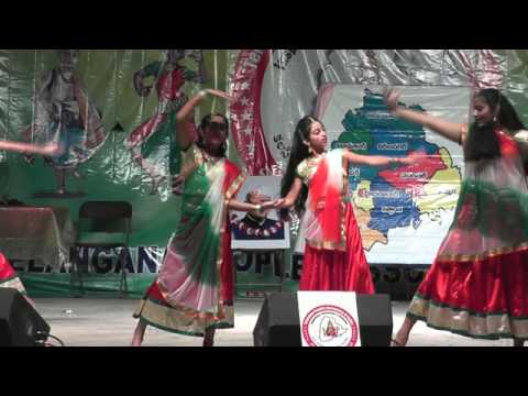 Shanti Nuthi students perform to Pardes song I Love My India...