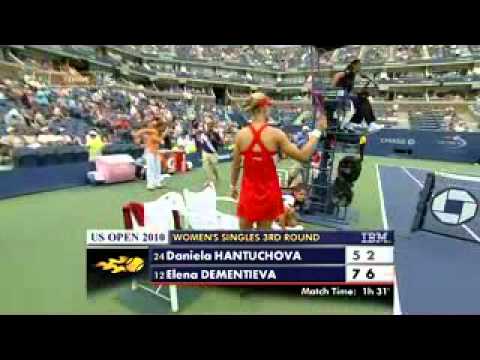 デメンティエワ vs ハンチュコワ - 全米オープン 2010 part 11