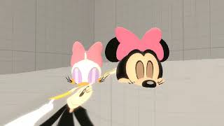 Minnie Mouse And Daisy Duck Farts In The Water