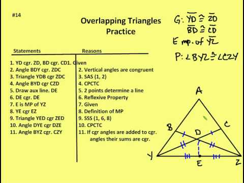 geometry ab worksheet 6-6 overlapping similar triangles answers