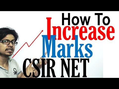 How to increase marks in CSIR NET life sciences exam | CSIR NET preparation videos