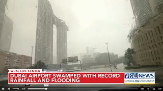 Storm dumps heaviest rain ever recorded in desert nation of UAE, flooding roads 