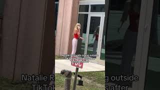 Tiktoker Natalie Reynolds Cries & Shouts Outside Tiktok Hq Begging For Account Unban