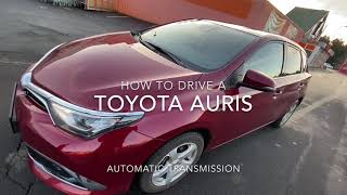 How to drive your Toyota Auris Hybrid with automatic transmission DIY