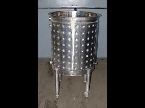 64 gallon dimpled jacket vertical stainless steel tank