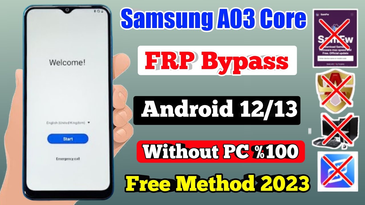 Samsung A03 Core Frp Bypass Without PC Android 12/11 Samsung A03 Core Frp Bypass Without PC Android 12/11