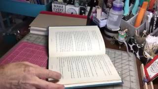 Altered Book TUTORIAL .. How to glue pages