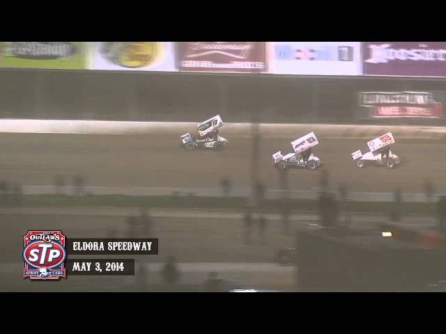 Highlights: World of Outlaws STP Sprint Cars Eldora Speedway May 3rd, 2014