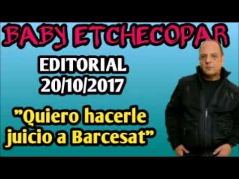 BABY ETCHECOPAR - ATIENDE A EDUARDO BARCESAT EDITORIAL 20/10/2017