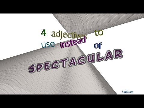 spectacular 4 adjectives which are synonym of spectacular (sentence examples)