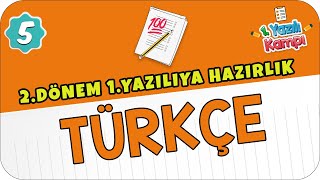 5.Sınıf Türkçe | 2.Dönem 1.Yazılıya Hazırlık